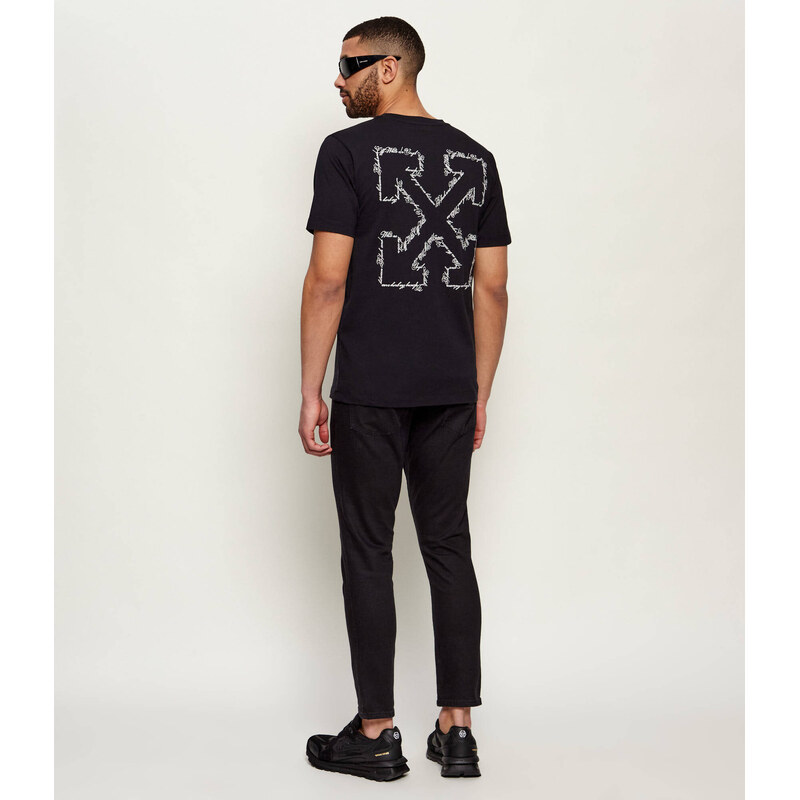 OFF-WHITE Tričko SCRIPT ARROW | Slim Fit