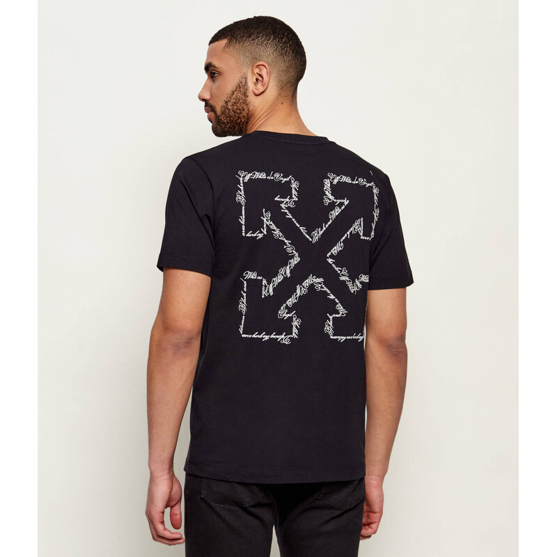 OFF-WHITE Tričko SCRIPT ARROW | Slim Fit