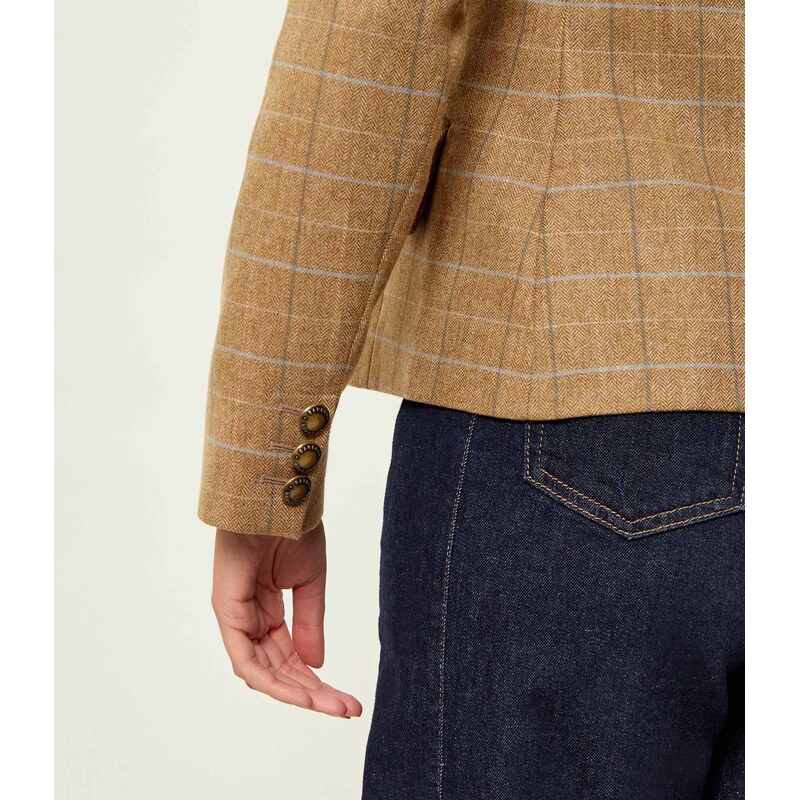 Barbour Vlněný blejzr Wisteria | Slim Fit