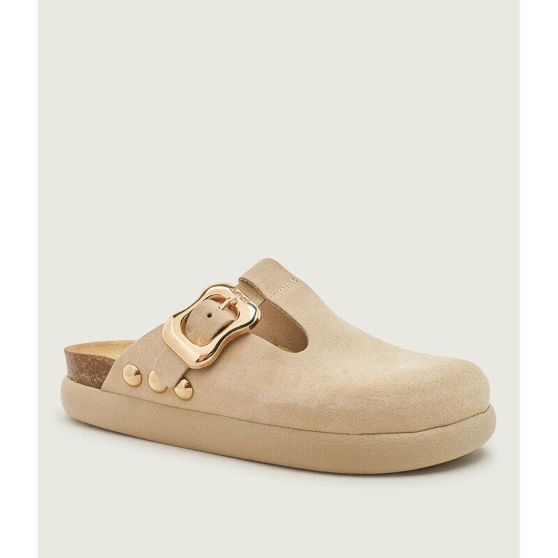 Scholl Pantofle typu mules FLORA CHUNKY | semiš 115483382