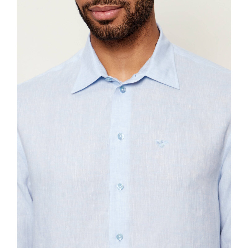 Emporio Armani Lněná košile | regular fit