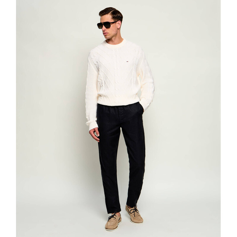 Tommy Hilfiger Lněné kalhoty chino HARLEM | regular fit