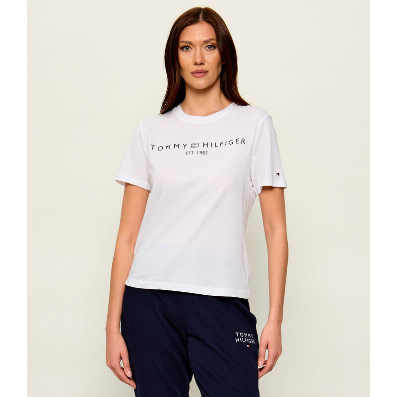 Tommy Hilfiger Tričko REG CORP LOGO C-NK SS | Regular Fit