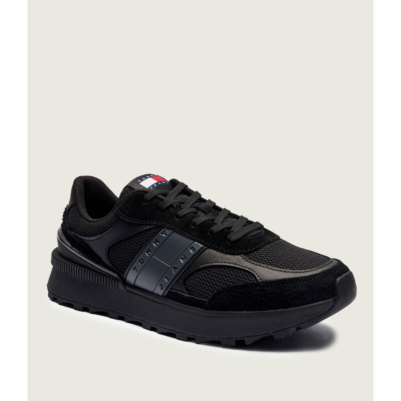 Tommy Jeans Tenisky TJM TECHNICAL RUNNER ESS s přídavkem kůže