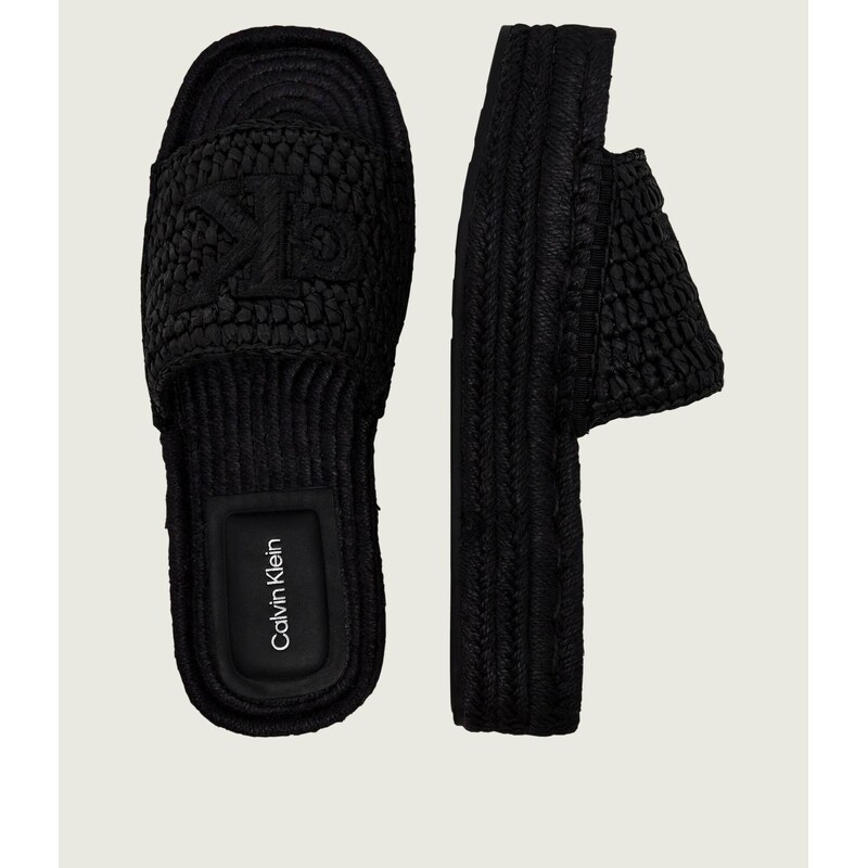 Calvin Klein Pantofle s přídavkem kůže