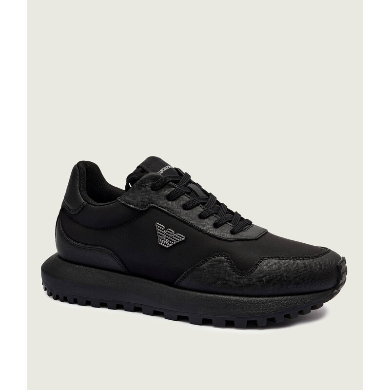 Emporio Armani Tenisky s přídavkem kůže