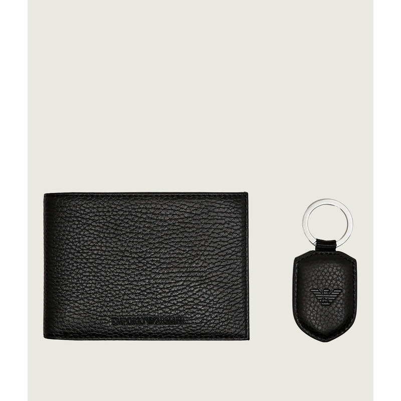 Emporio Armani Kůžoný peněženka + přívěsek