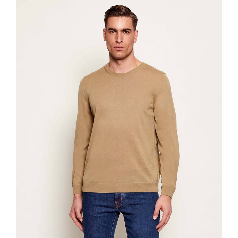 BOSS BLACK Vlněný svetr Leno-P | Slim Fit