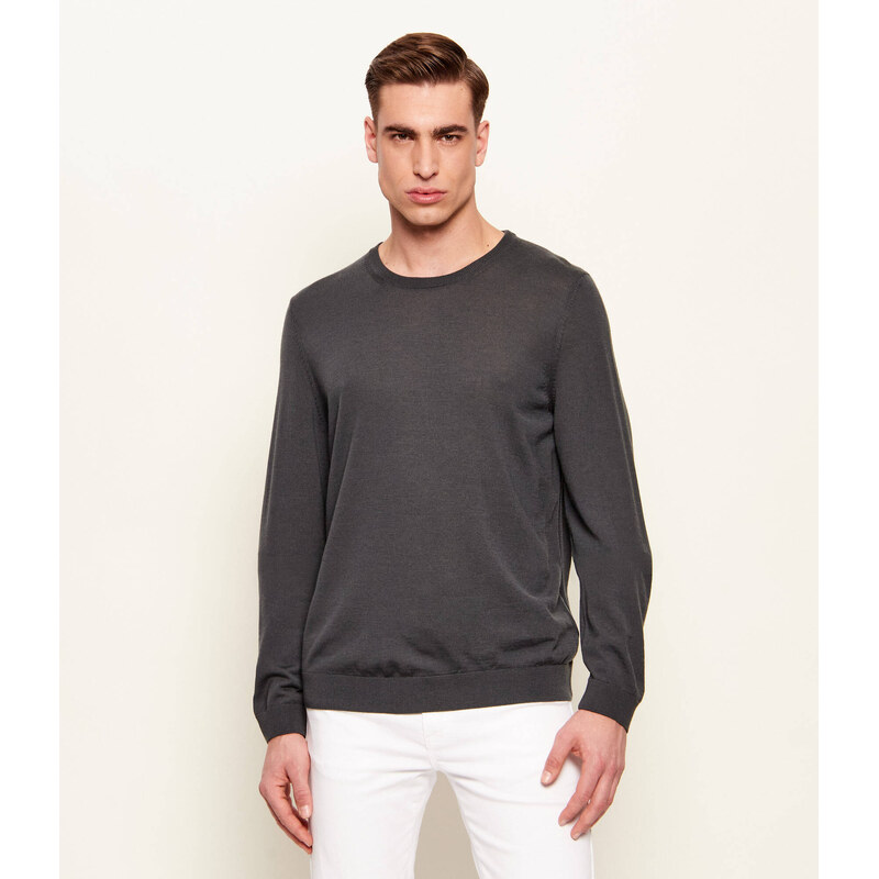 BOSS BLACK Vlněný svetr Leno-P | Slim Fit