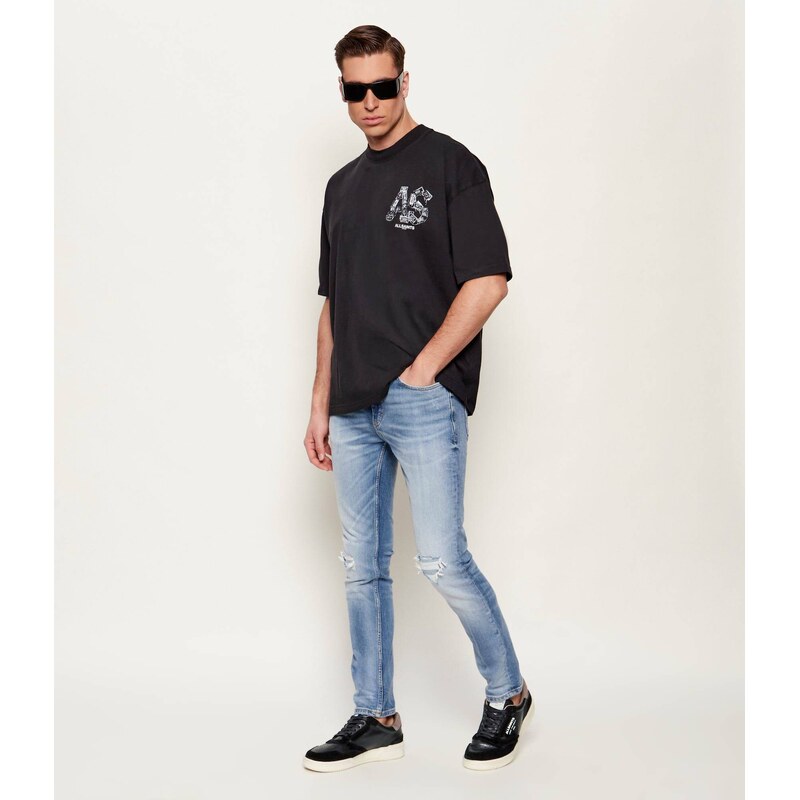 AllSaints Kožené tenisky REGAN | semiš