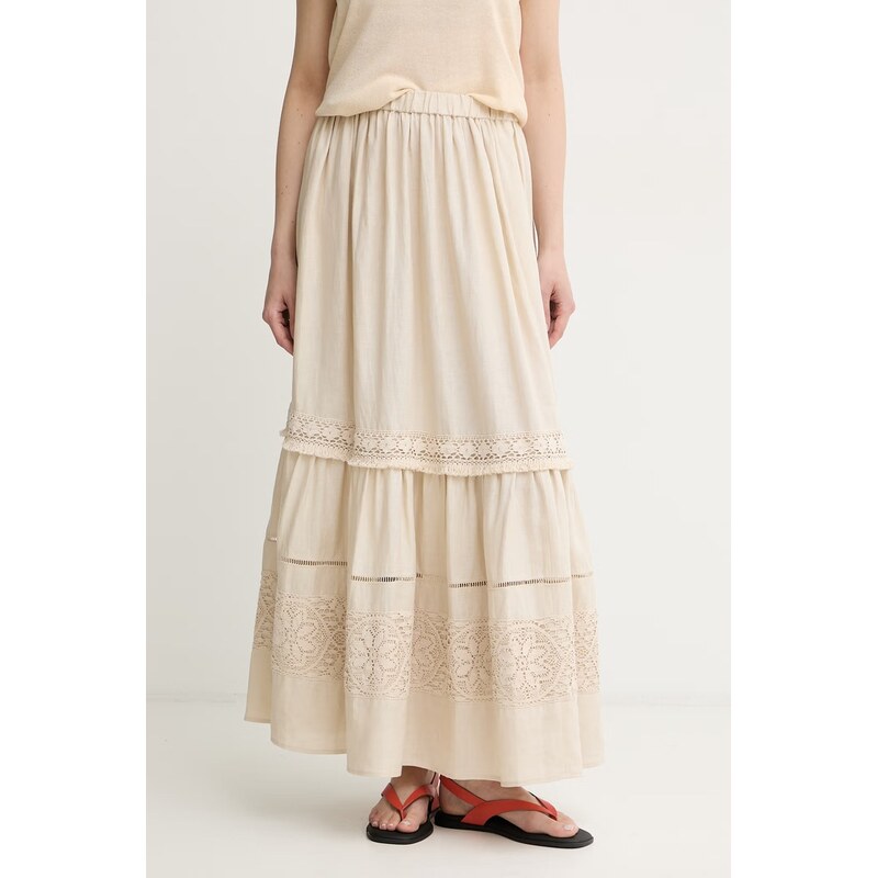 Weekend Max Mara sukně lněná 115645305