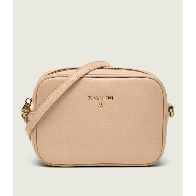 Patrizia Pepe Kožená crossbody kabelka Fly