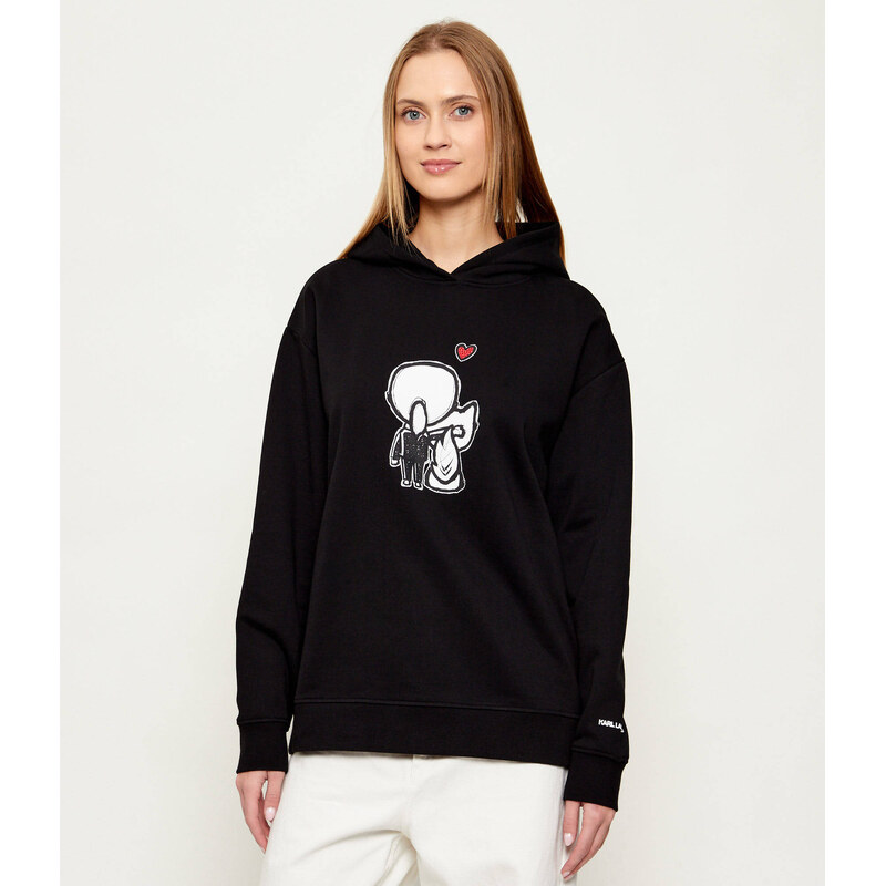 Karl Lagerfeld Mikina Ikon Valentine | Loose fit