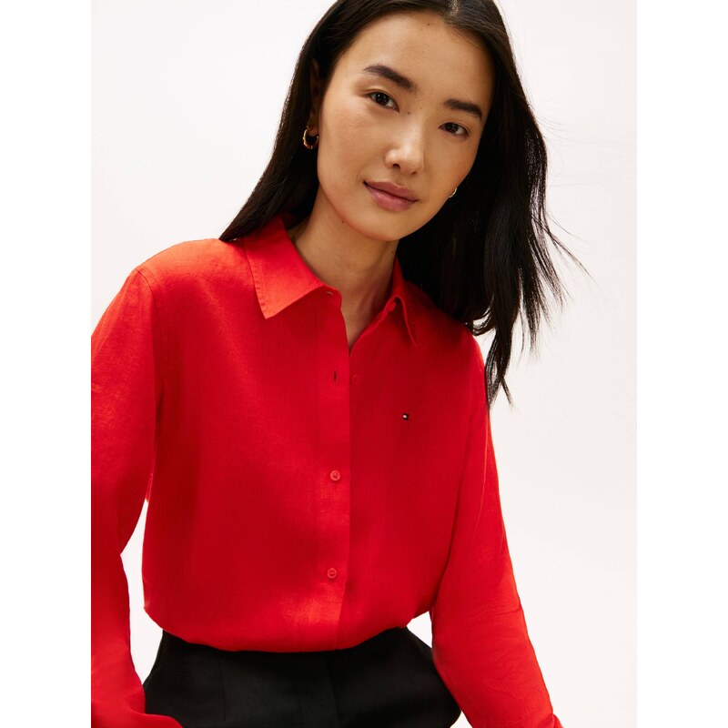 Tommy Hilfiger Lněná košile | Relaxed fit