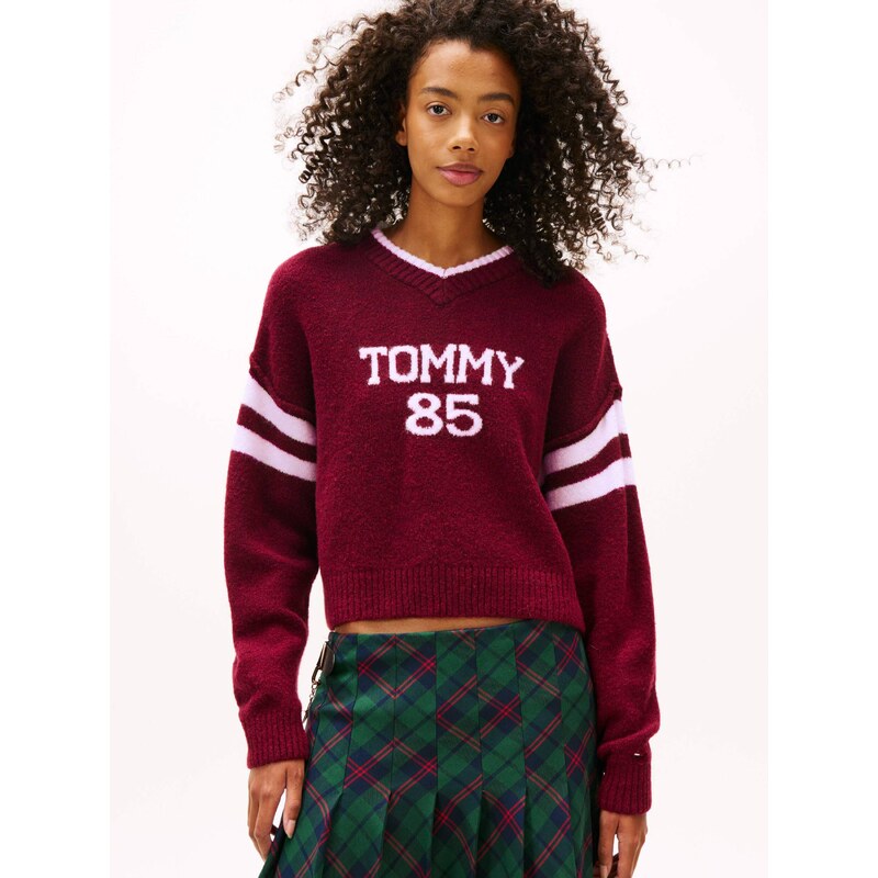 Tommy Jeans Svetr TOMMY 85 | Relaxed fit | s příměsí vlny