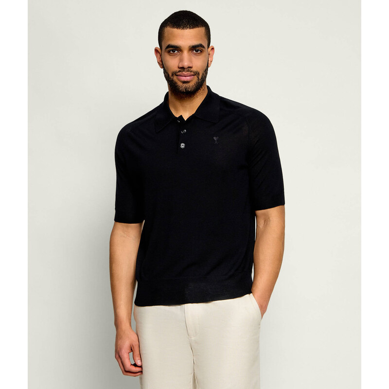 AMI Paris Vlněné polokošile | Slim Fit