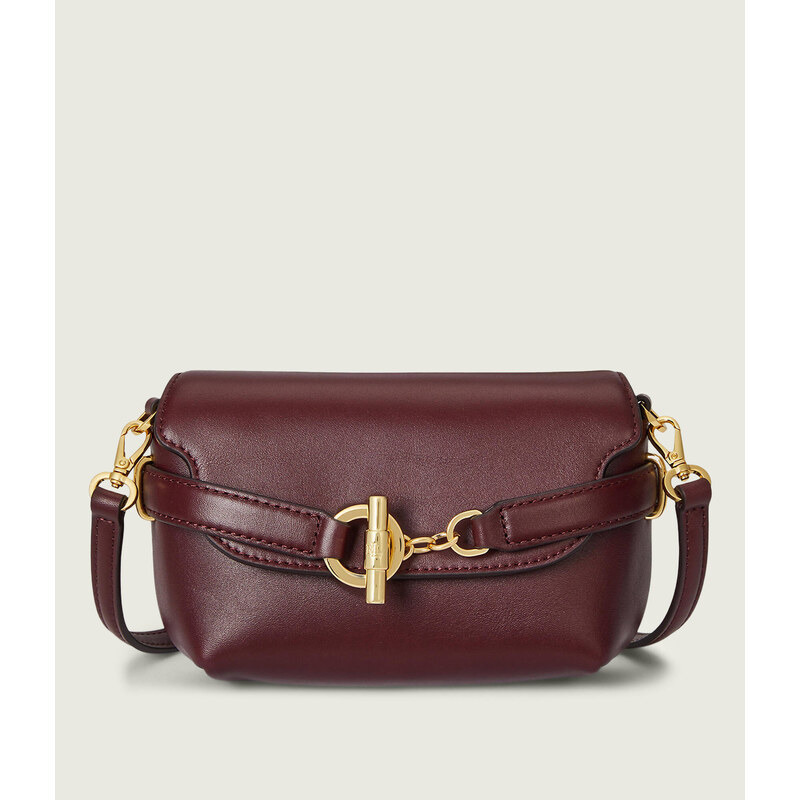 LAUREN RALPH LAUREN Kožená crossbody kabelka