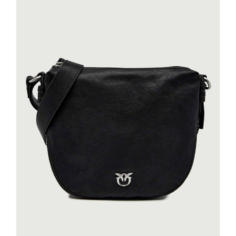 Pinko Kožená kabelka na rameno ZIP AROUND MINI