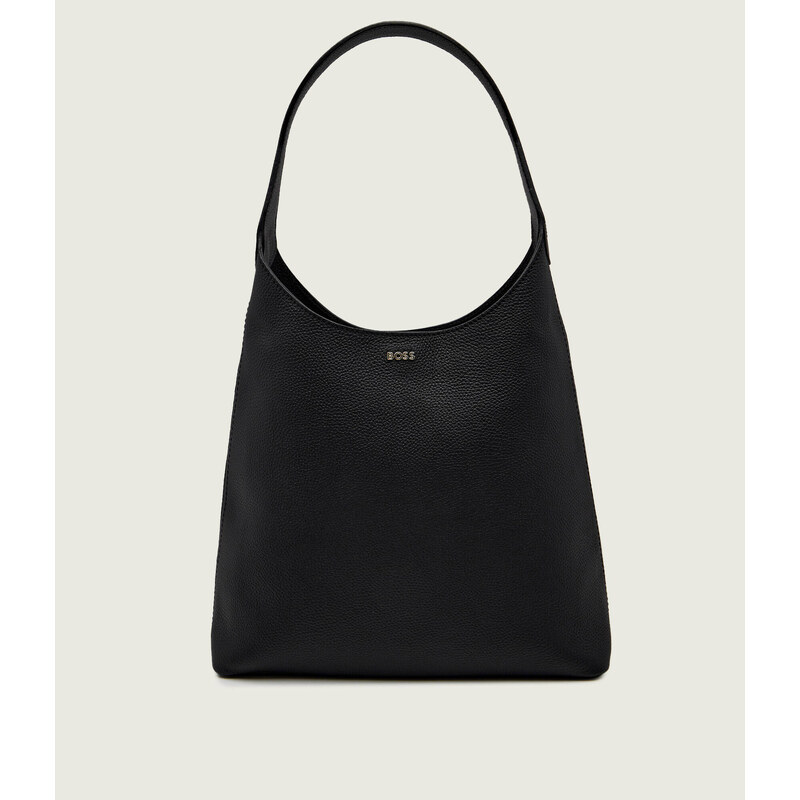 BOSS BLACK Kožené hobo kabelka Lenah New