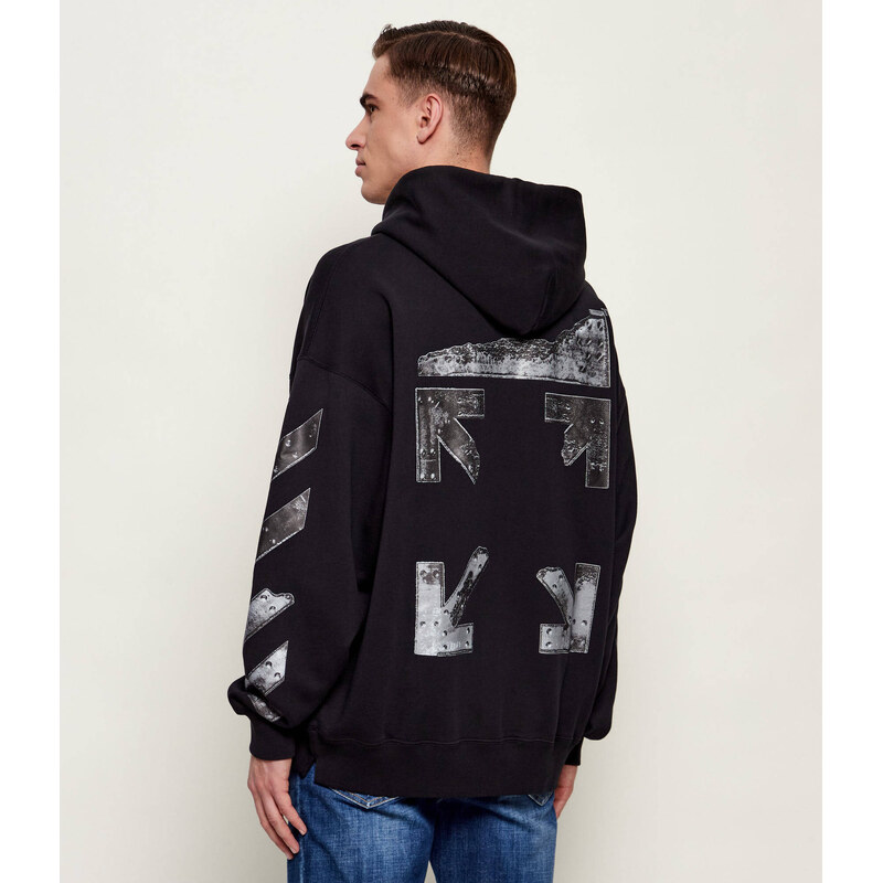 OFF-WHITE Mikina METAL ARROW | Relaxed fit