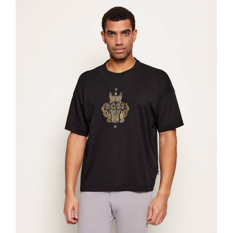 BOSS BLACK Tričko Wen_CNY | BOSS x Creation of the Gods | regular fit