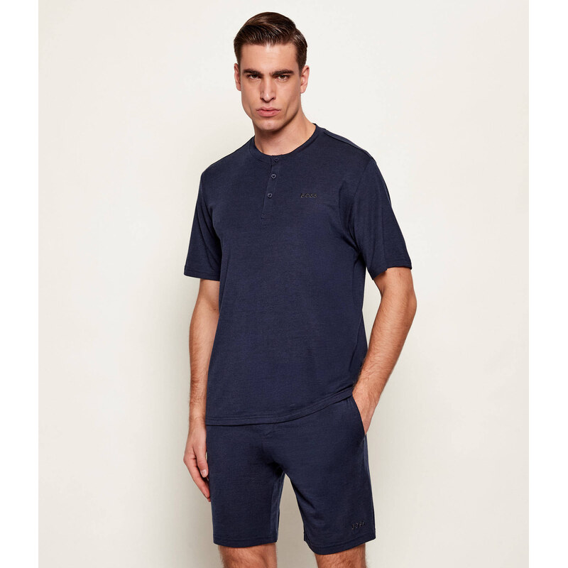 BOSS BLACK Tričko | regular fit | s příměsí vlny