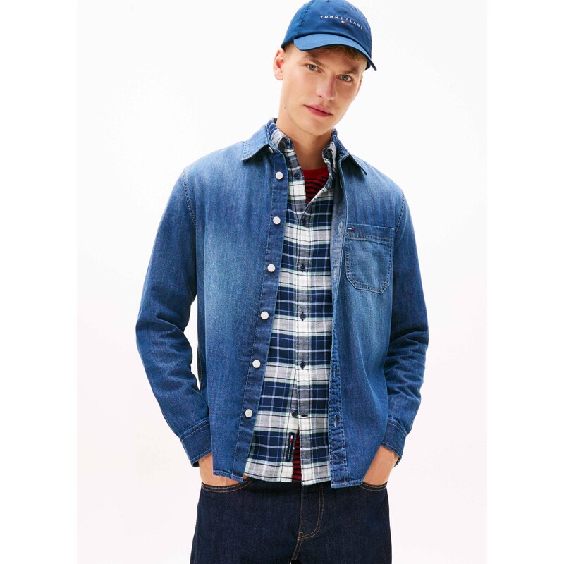 Tommy Jeans Džínová košile | regular fit