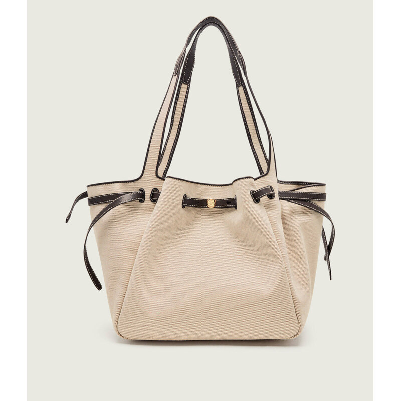 TORY BURCH Kabelka shopper Romy s přídavkem kůže