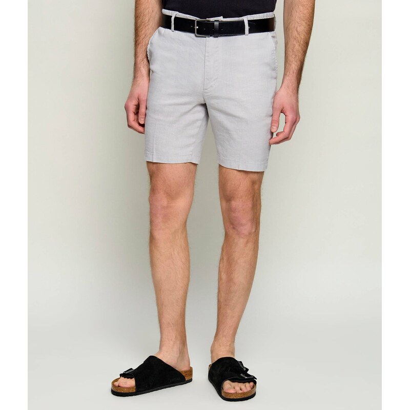 BOSS BLACK Lněné šortky chino Kane | regular fit