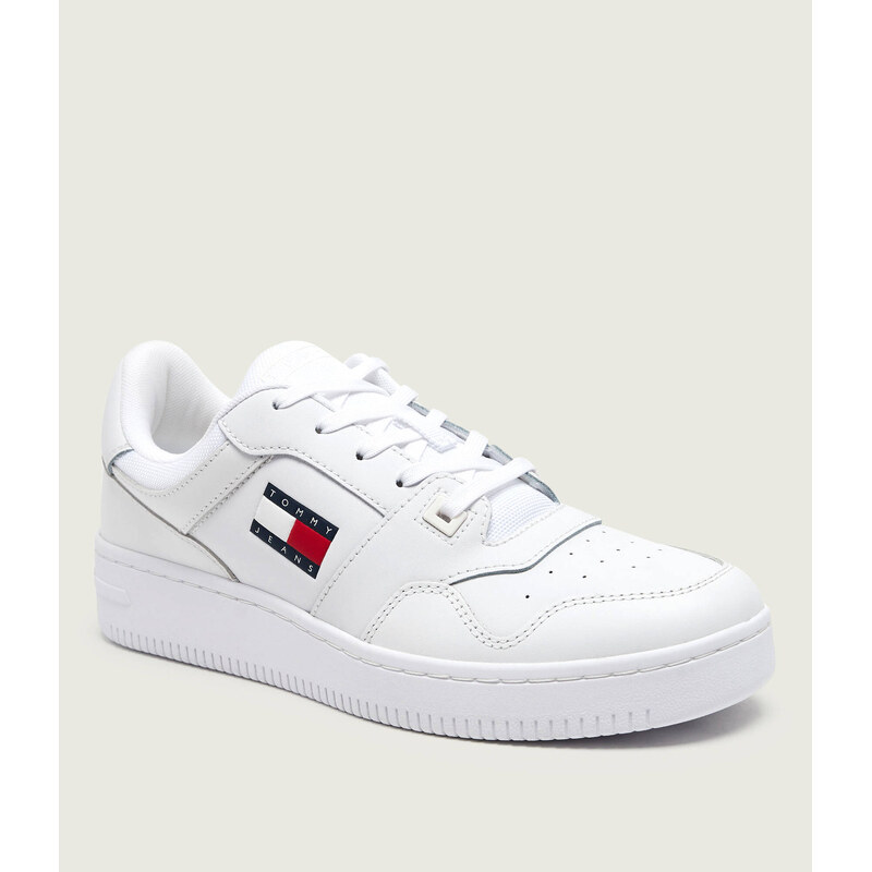 Tommy Jeans Kožené tenisky Retro Basket
