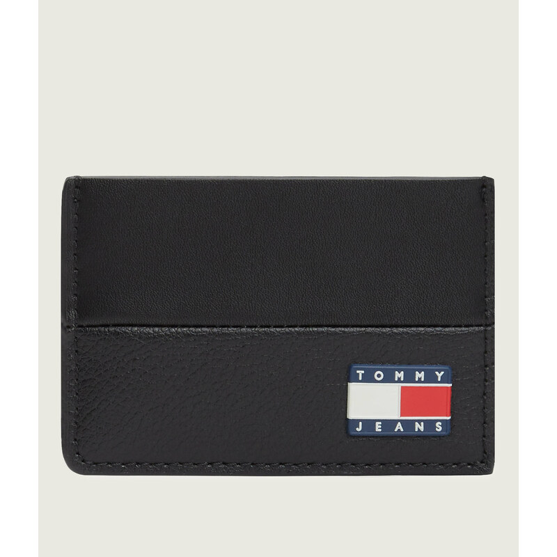 Tommy Jeans Kožené pouzdro na karty HERITAGE