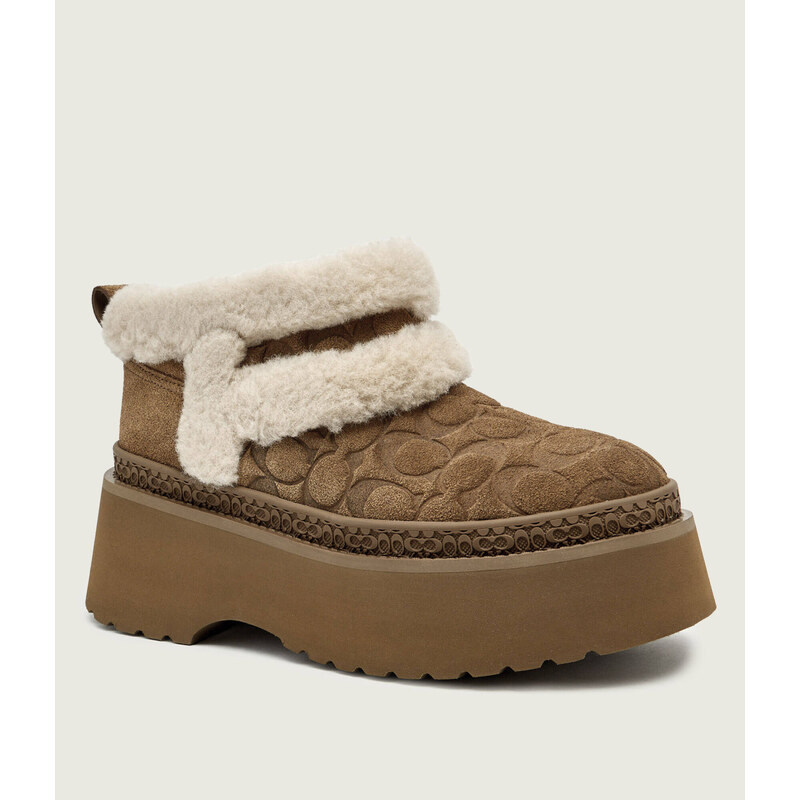 Coach Sněhule CHRISTINA SIGNATURE | semiš | shearling