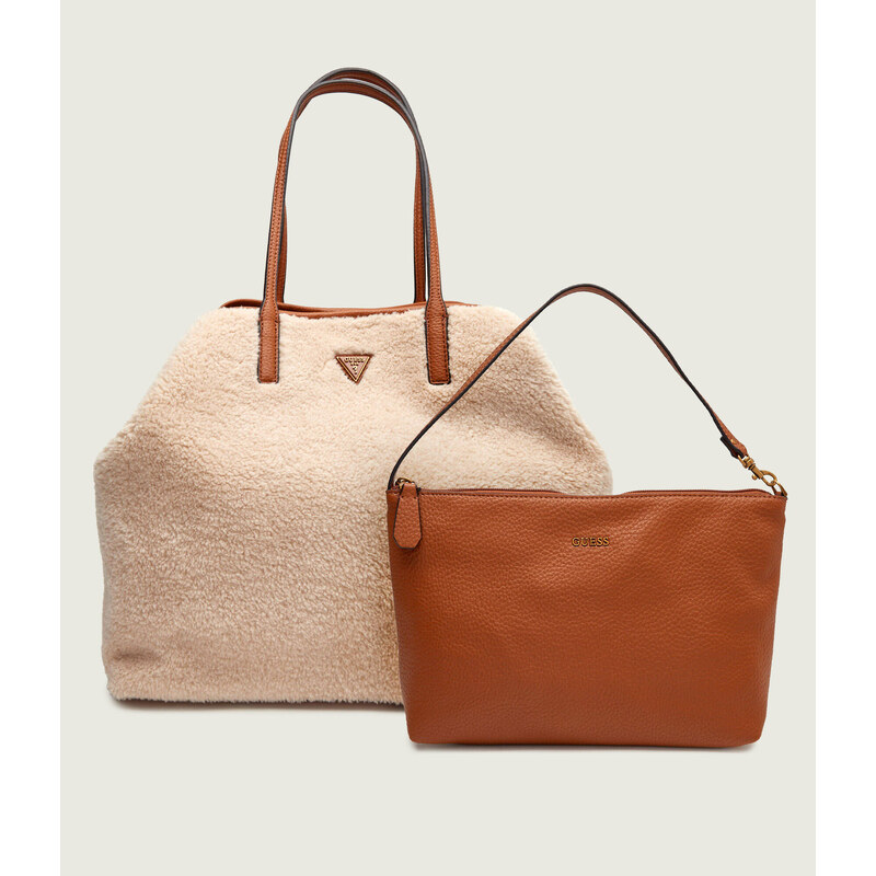 Guess Kabelka shopper 2v1 VICTTORIA | shearling