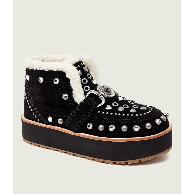 Kurt Geiger Sněhule MANSION | semiš | shearling