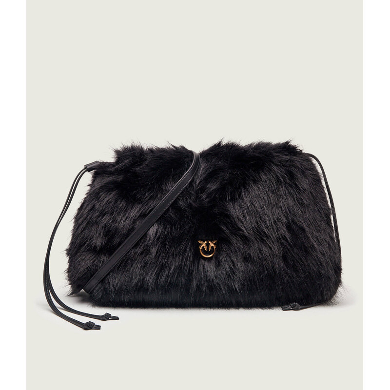 Pinko Kabelka na rameno MAXI CLUTCH s přídavkem kůže | shearling
