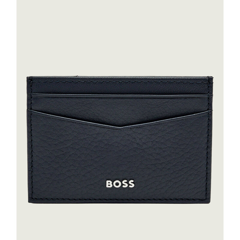 BOSS BLACK Kožené pouzdro na karty New Crosstown_M_Clip