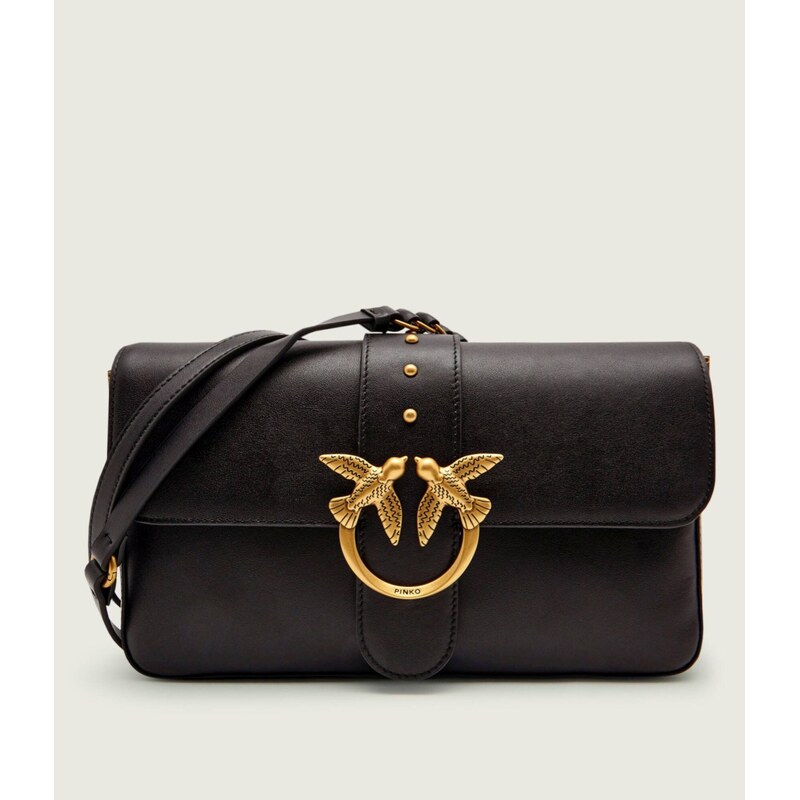 Pinko Kožená crossbody kabelka LOVE ONE CLASSIC SLOUCHY