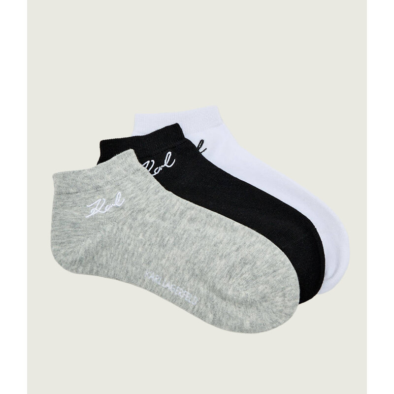 Karl Lagerfeld Ponožky/ťapky trojbalení Signature