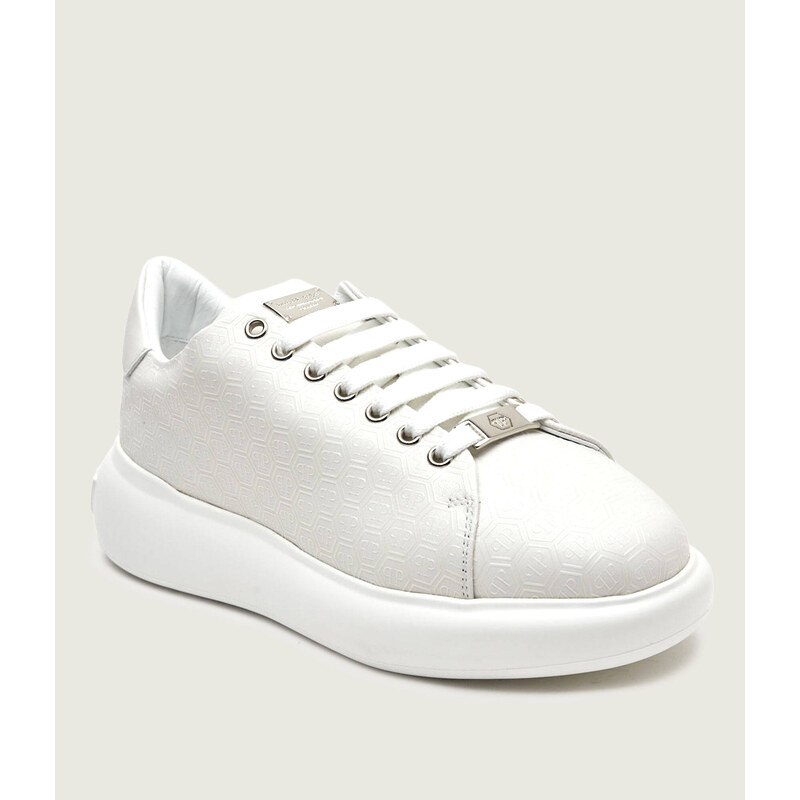 Philipp Plein Kožené tenisky Low top