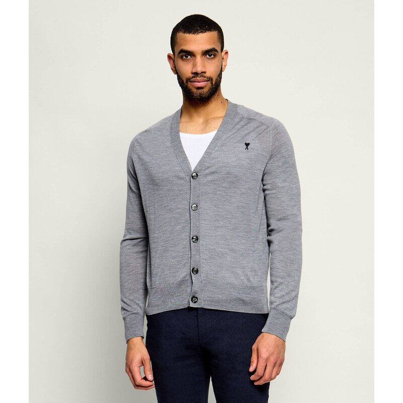 AMI Paris Vlněný kardigan | regular fit