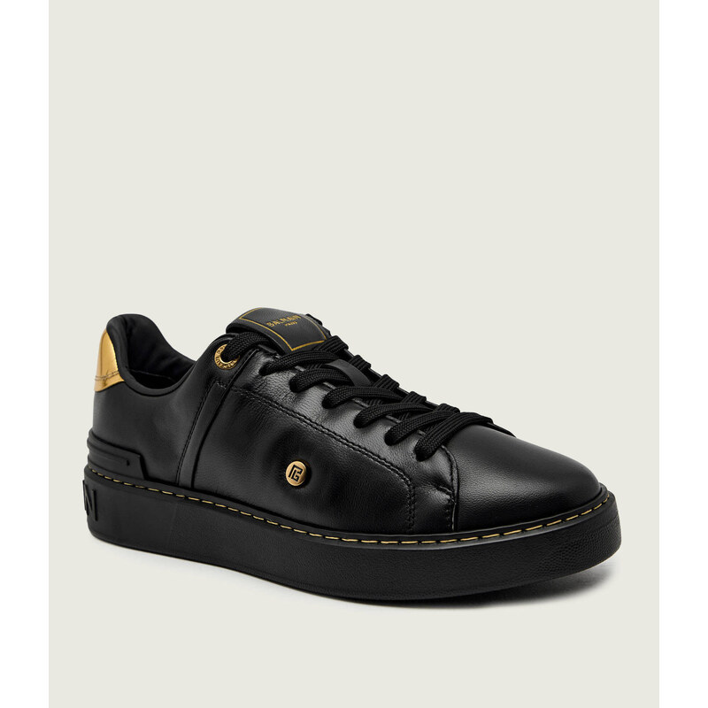 Balmain kožené tenisky v černé barvě