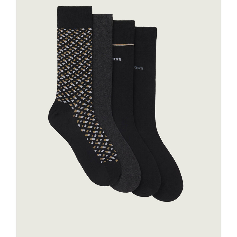BOSS BLACK Ponožky 4-pack RS Gift Monogram