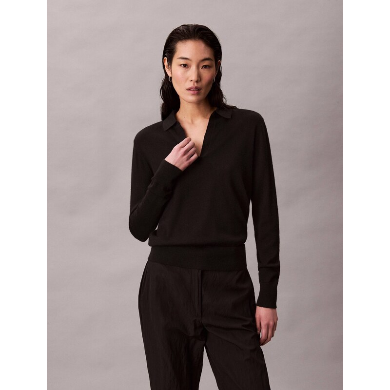 Calvin Klein Svetr | Relaxed fit | s příměsí vlny