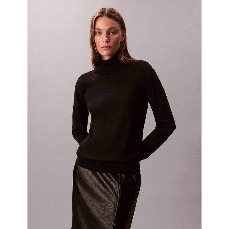Calvin Klein Rolák | regular fit | s příměsí vlny 109533684