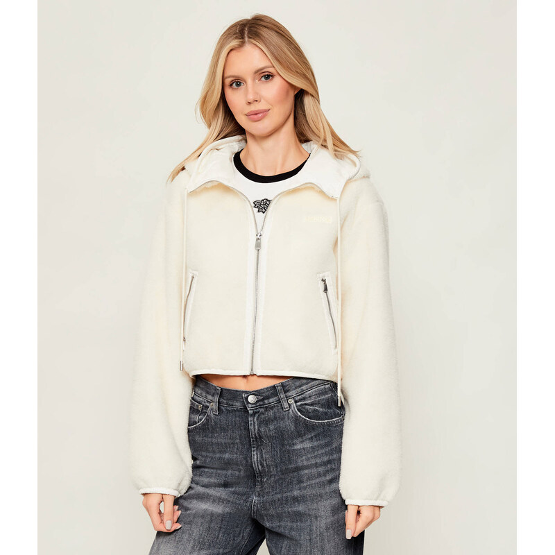 Pinko Fleecová bunda MILAGROS | Cropped Fit | s příměsí vlny 109533762