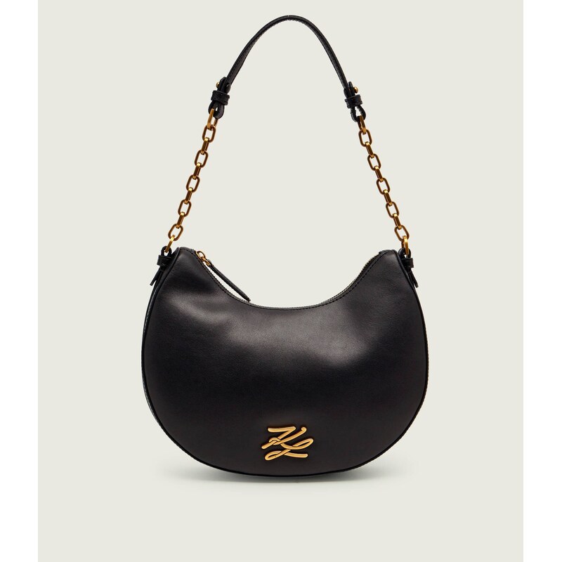 Karl Lagerfeld Kožené hobo kabelka K/AUTOGRAPH