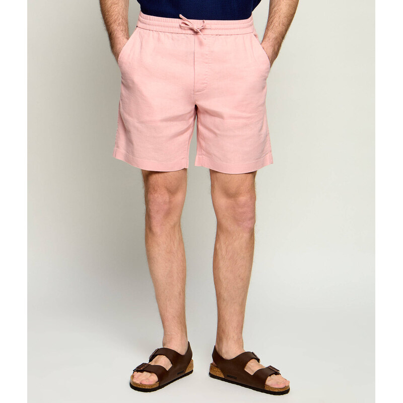 Tommy Hilfiger Lněné šortky chino DOVER | regular fit