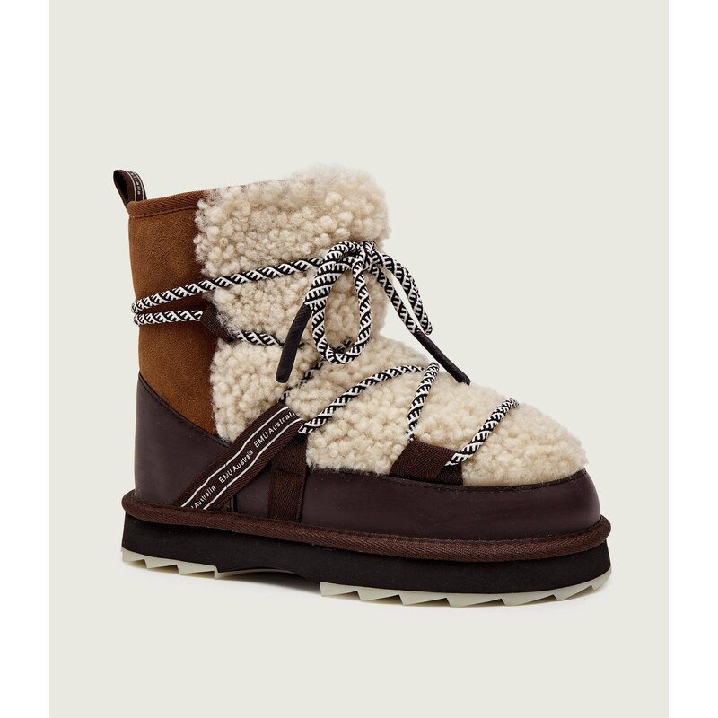 EMU Australia Sněhule Blurred Teddy | shearling | skóra 109459555
