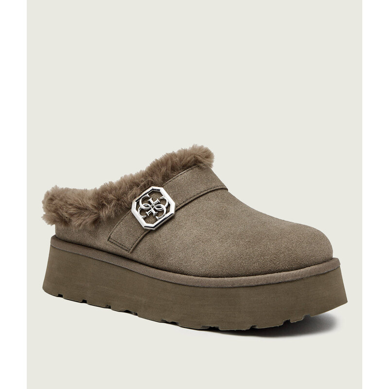 Guess Ohřívá pantofle typu mules DOLMANA2 | shearling 109459538