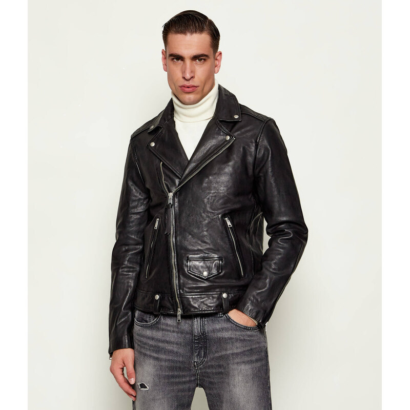 AllSaints Kožená bunda MILO | regular fit